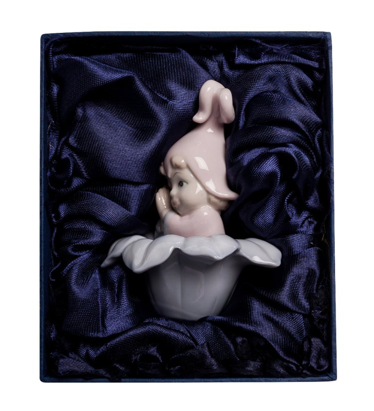 Фарфоровая фигурка Цветочная фея Pavone JP-06/15, фотография в упаковке