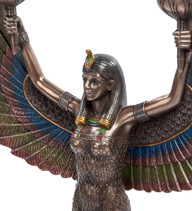 Подсвечник Исида - богиня материнства и плодородия Veronese WS-491/ 1, портретный вид