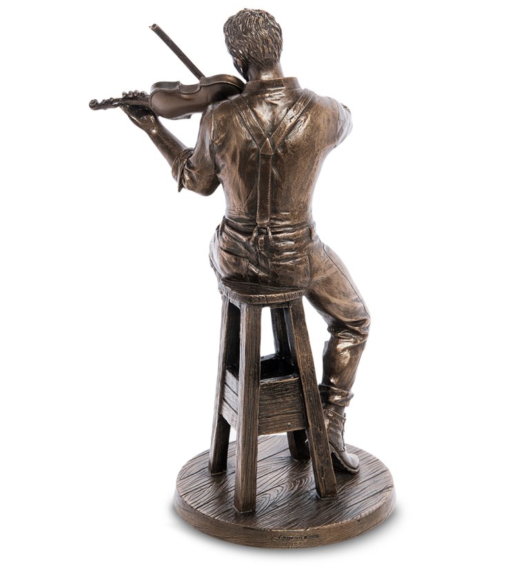 Статуэтка Скрипач Veronese WS-961, оборотная сторона
