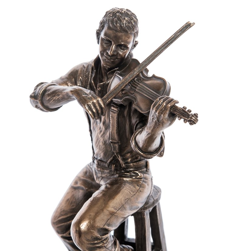 Статуэтка Скрипач Veronese WS-961, портретный вид