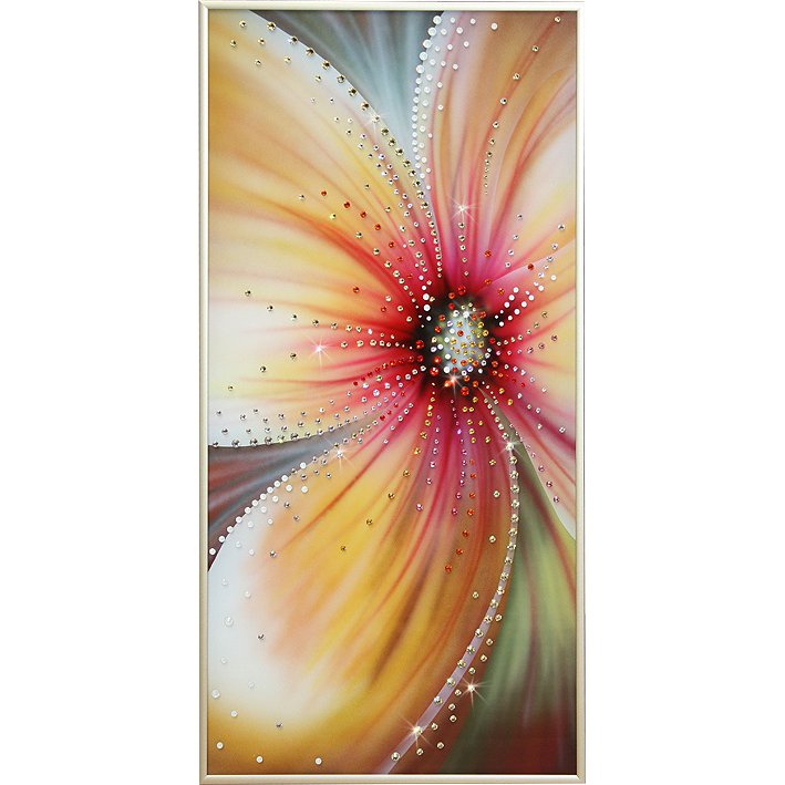 Картина Радужная симфония c кристаллами Swarovski