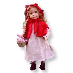 Фарфоровая Статуэтка кукла Красная Шапочка