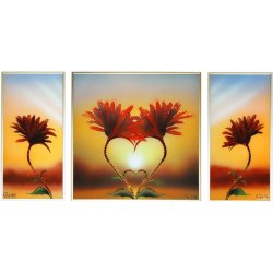 Картина Композиция Природа любви c кристаллами Swarovski