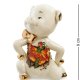 Фигурка из фарфора Поросенок с золотой бабочкой Pavone JP-111/11