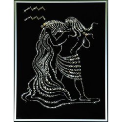 Картина Водолей c кристаллами Swarovski