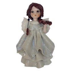 Статуэтка из фарфора Ангел белый со скрипкой