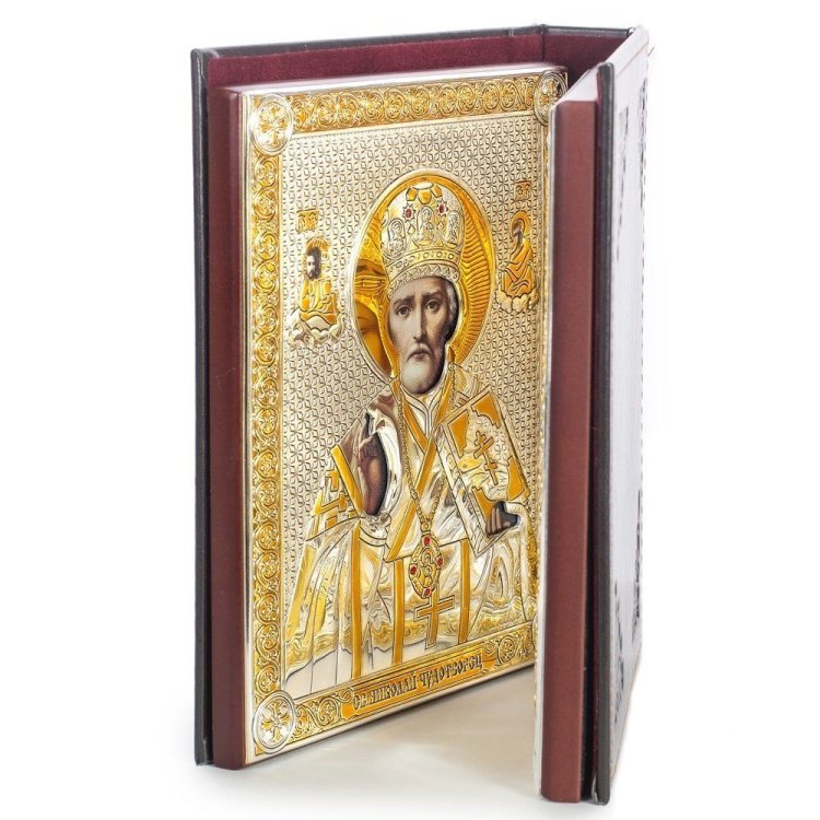 Икона Складень Казанская Божья Матерь и Николай Угодник Beltrami 6512_6420OPM_6421OPM. фотография 3