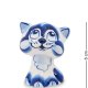 Фигурка Кот-голова Голубая гжель ГЛ-164