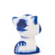 Фигурка Кот-голова Голубая гжель ГЛ-164, фотография со спины