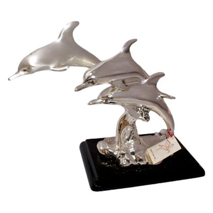 Статуэтка Три дельфина глянцевая Euro Far  F138A