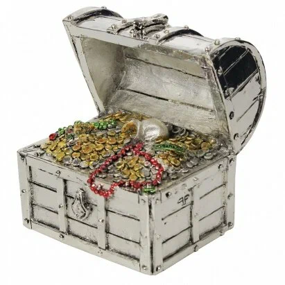 Статуэтка Сундук сокровищ с посеребрением Exetera Argenti 46-456072