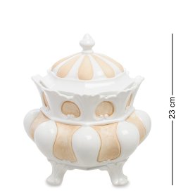 Шкатулка без ручек на ножках из керамики