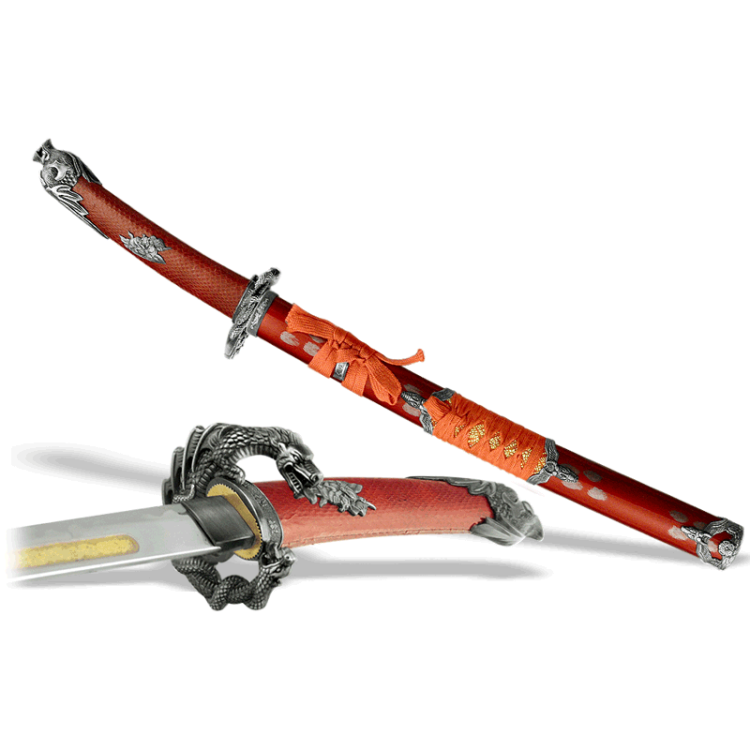 Меч самураев Вакидзаси Красный Дракон Art Gladius AG-146448
