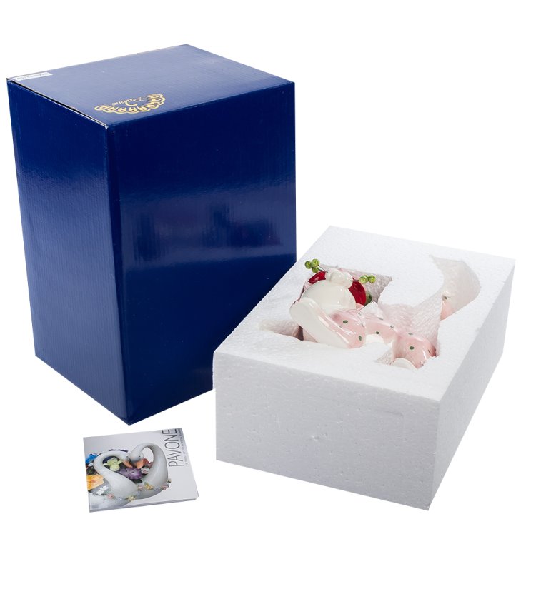 Статуэтка из керамики Кот Горох Pavone CMS-31/54, фотография в упаковке