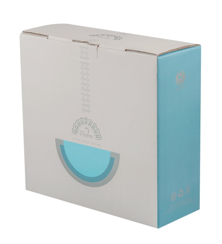 Чайный набор на 2 персоны с 4 тарелками Византия Pavone JK-188, фотография коробки