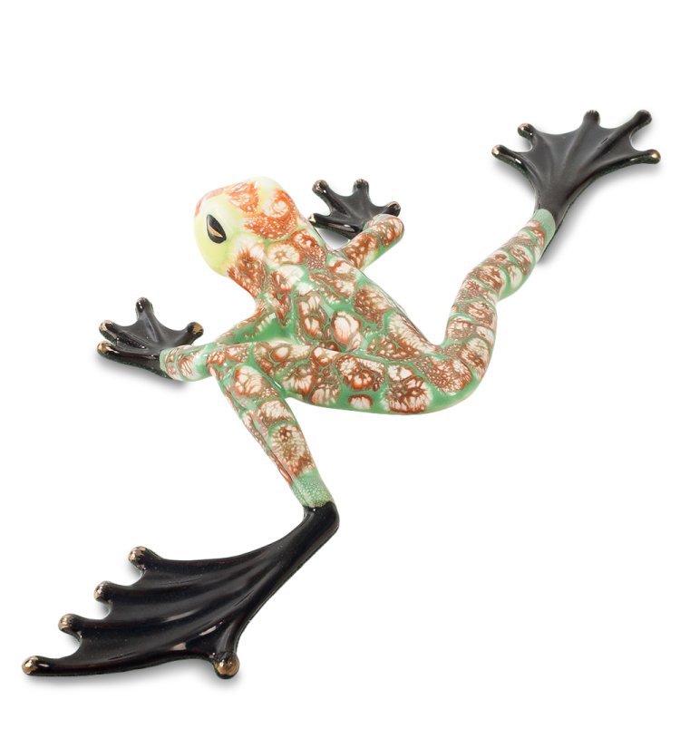 Фигурка из фарфора Длинноногая Лягушка Pavone JP-08/10, вид сзади