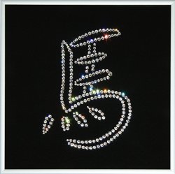 Картина Иероглиф Лошадь c кристаллами Swarovski