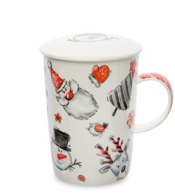 Кружка из фарфора Новогодние Мотивы