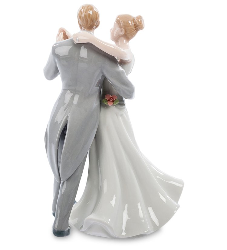 Статуэтка из керамики Танец влюбленных Pavone CMS-10/31, фотография со спины