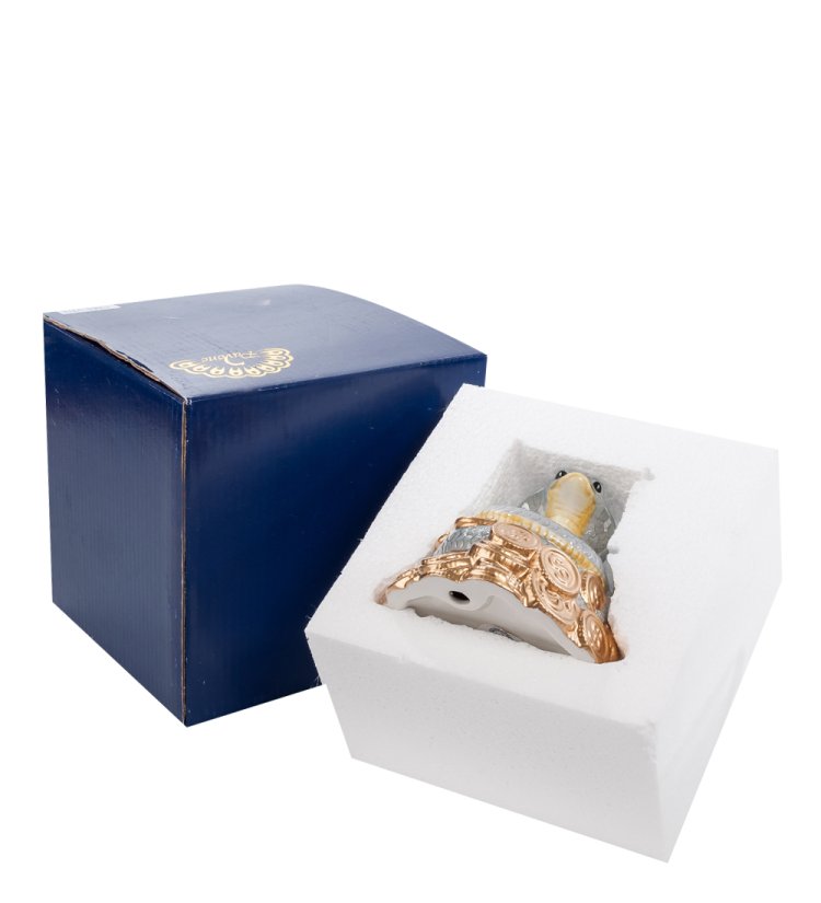 Фигурка из керамики Змея - к богатству Pavone CMS-37/ 2, фотография в упаковке