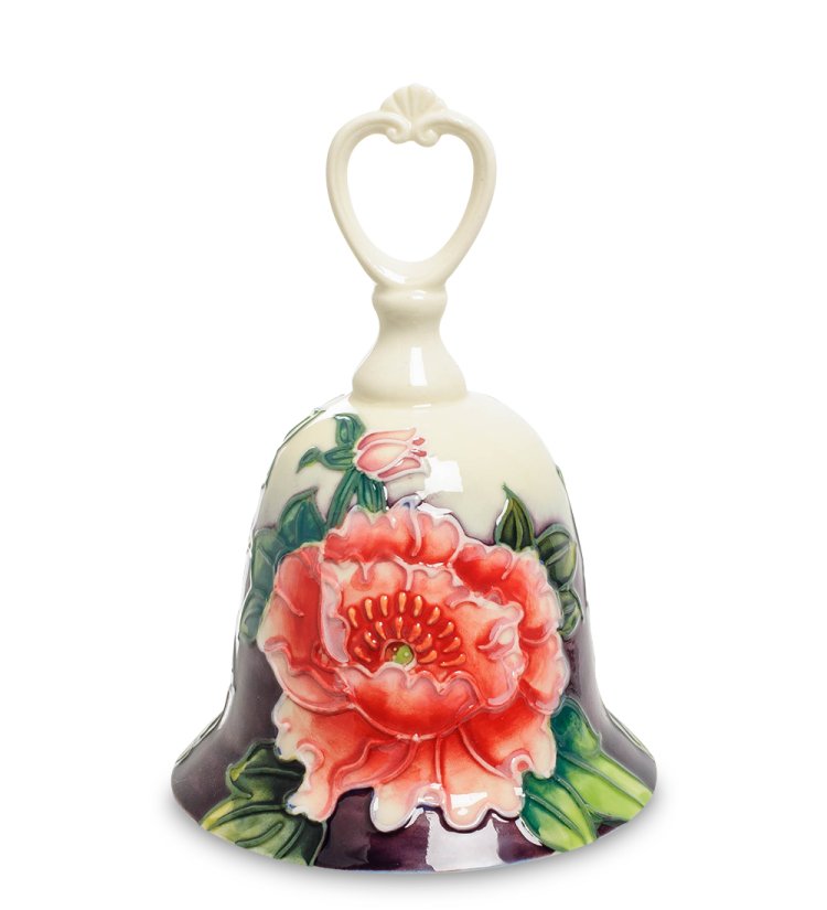 Колокольчик из фарфора Цветы JP-247/31, оборотная сторона