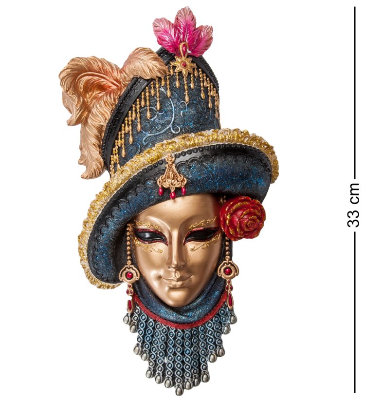 Венецианская маска Леди в шляпе - Прима Veronese WS-368