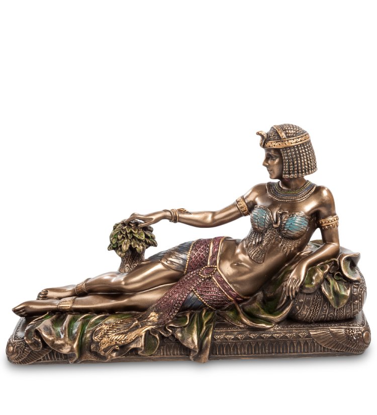 Статуэтка Клеопатра на ложе - Золотое отражение Veronese WS-449, вид профиль