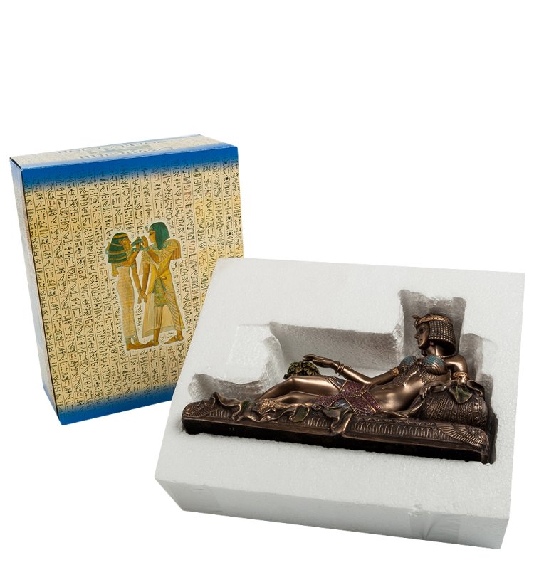 Статуэтка Клеопатра на ложе - Золотое отражение Veronese WS-449, упаковочный вид