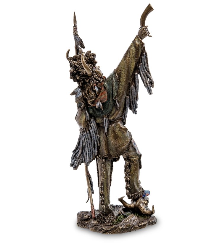 Статуэтка Главенствующий Индейский вождь Veronese WS-439, оборотная сторона