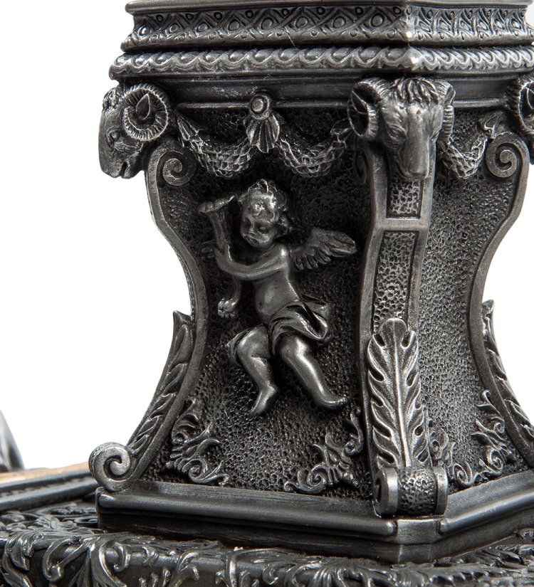 Часы в стиле барокко Уходящее время с золотыми деталями Veronese WS-613, увеличенный вид чаши