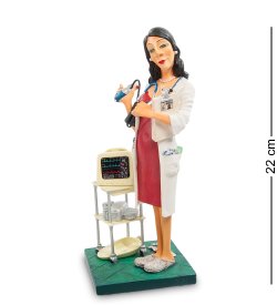 Маленькая Статуэтка Красивая Девушка Доктор - The Madam Doctor