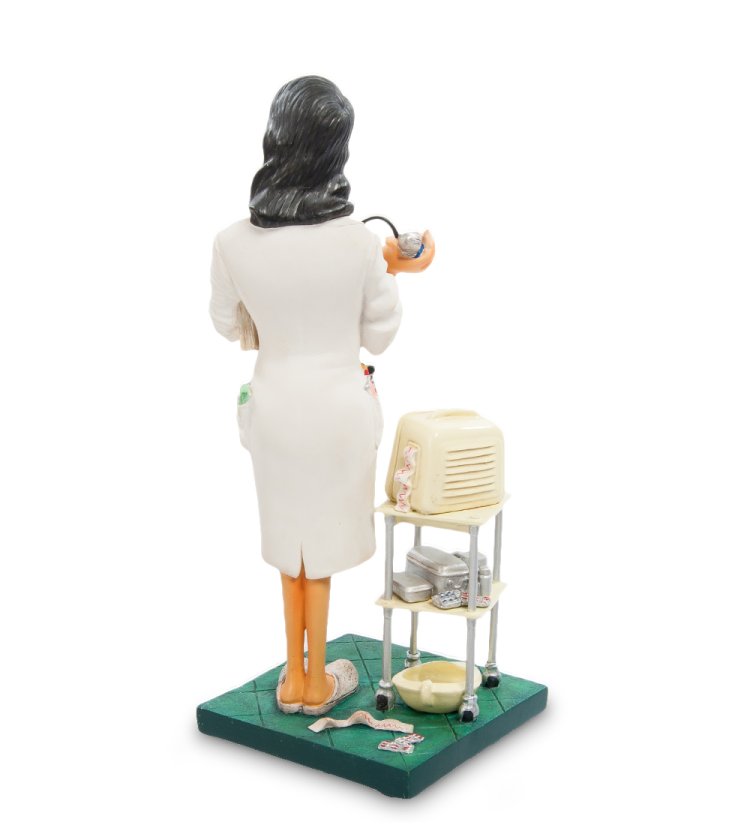 Маленькая Статуэтка Красивая Девушка Доктор - The Madam Doctor Forchino FO-84006, оборотная сторона