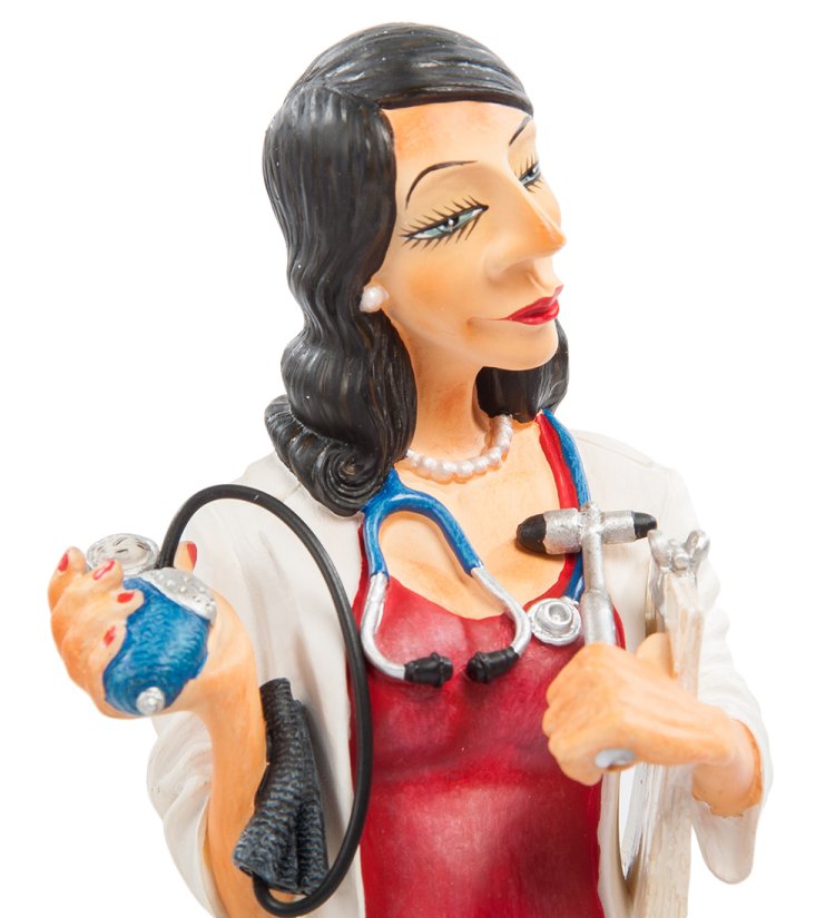 Маленькая Статуэтка Красивая Девушка Доктор - The Madam Doctor Forchino FO-84006, портретный вид