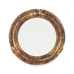 Зеркало Иллюминатор антик, диаметр 43 см