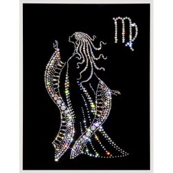 Картина Дева c кристаллами Swarovski