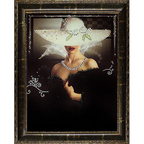 Картина Незнакомка c кристаллами Swarovski