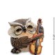 Маленькая Фигурка Сова - Виолончелист Sealmark OL-6480-SE
