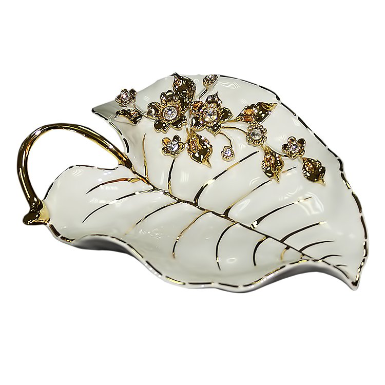 Блюдо декоративное в виде Листа Flowers Bruno Costenaro ST67/1-BO