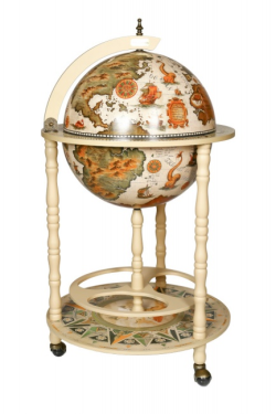 Напольный бар в виде глобуса со сферой 42 см
