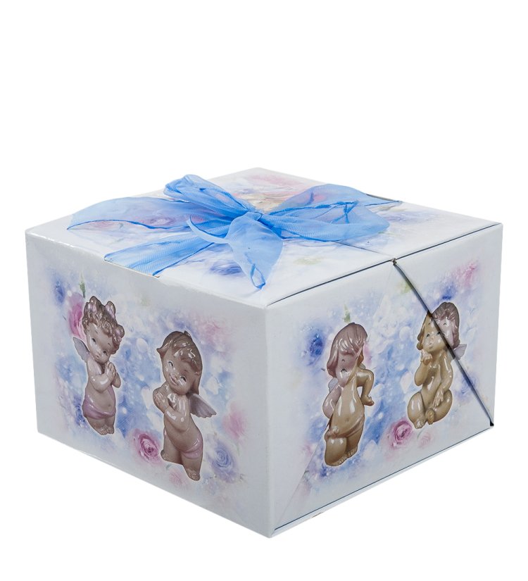 Статуэтка из фарфора Девочка-ангелочек на край полки Pavone JP-49/ 6, фотография коробочки