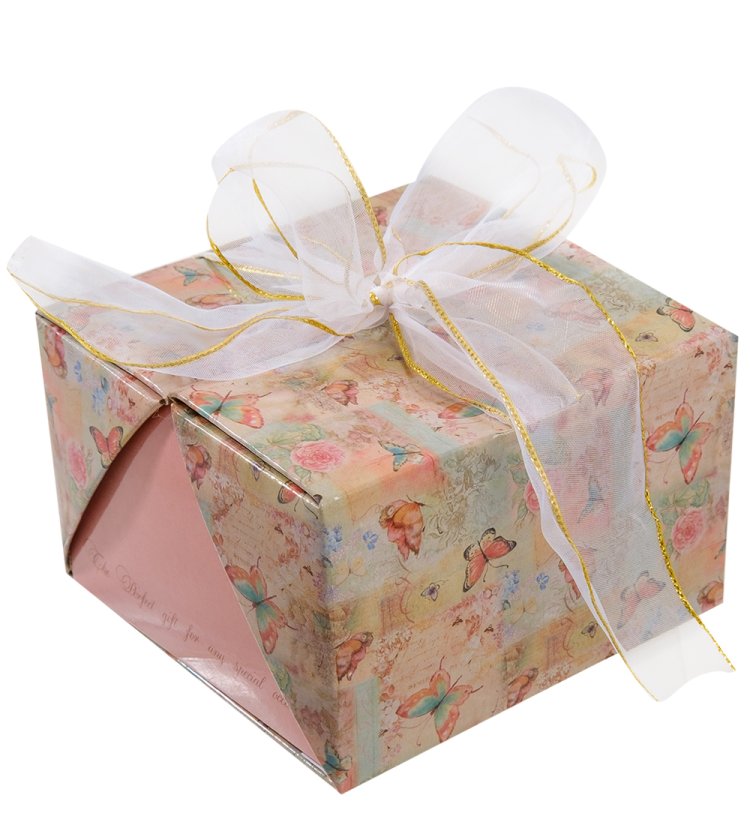 Статуэтка из фарфора дельфин, роспись Гвоздика Pavone JP-44/13, фотография коробочки