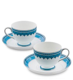 Чайный набор на 2 персоны из фарфора Византия