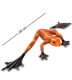 Фигурка из фарфора Оранжевая Лягушка