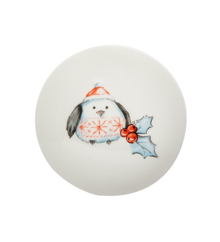 Кружка из фарфора Снегири Pavone JK-271, вид сверху