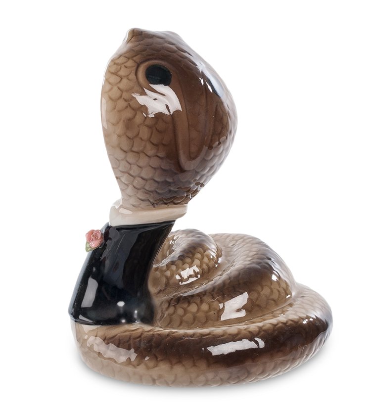 Фигурка из керамики Змея-Аристократ Pavone CMS-37/ 5, фотография сбоку