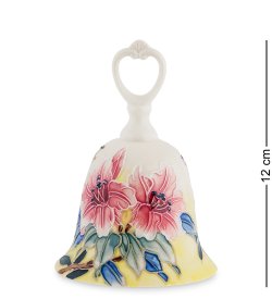 Колокольчик из фарфора Нежный Букет