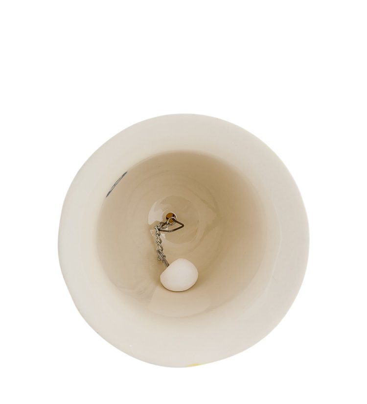 Колокольчик из фарфора Нежный Букет JP-96/ 3 , вид изнутри