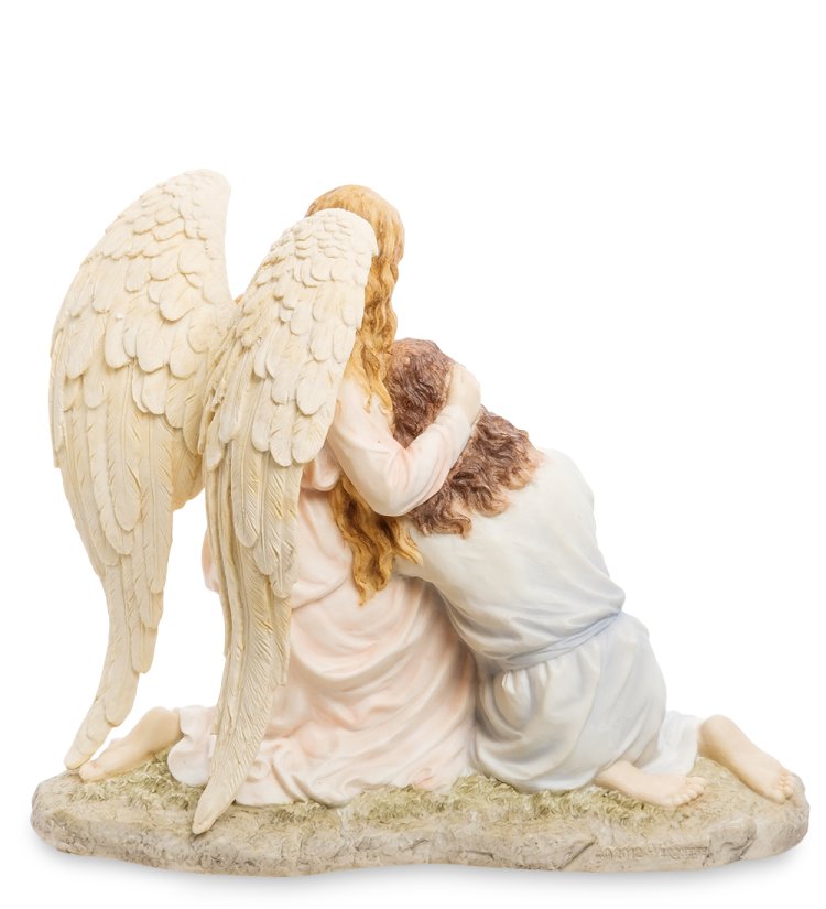 Статуэтка Иисус и Ангел Veronese WS-424/ 1, оборотная сторона