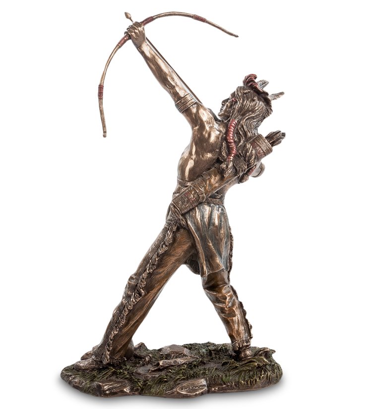Статуэтка Индеец на Охоте Veronese WS-442, оборотная сторона