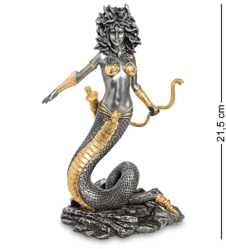 Статуэтка Медуза Горгона с золотым луком Veronese WS-479